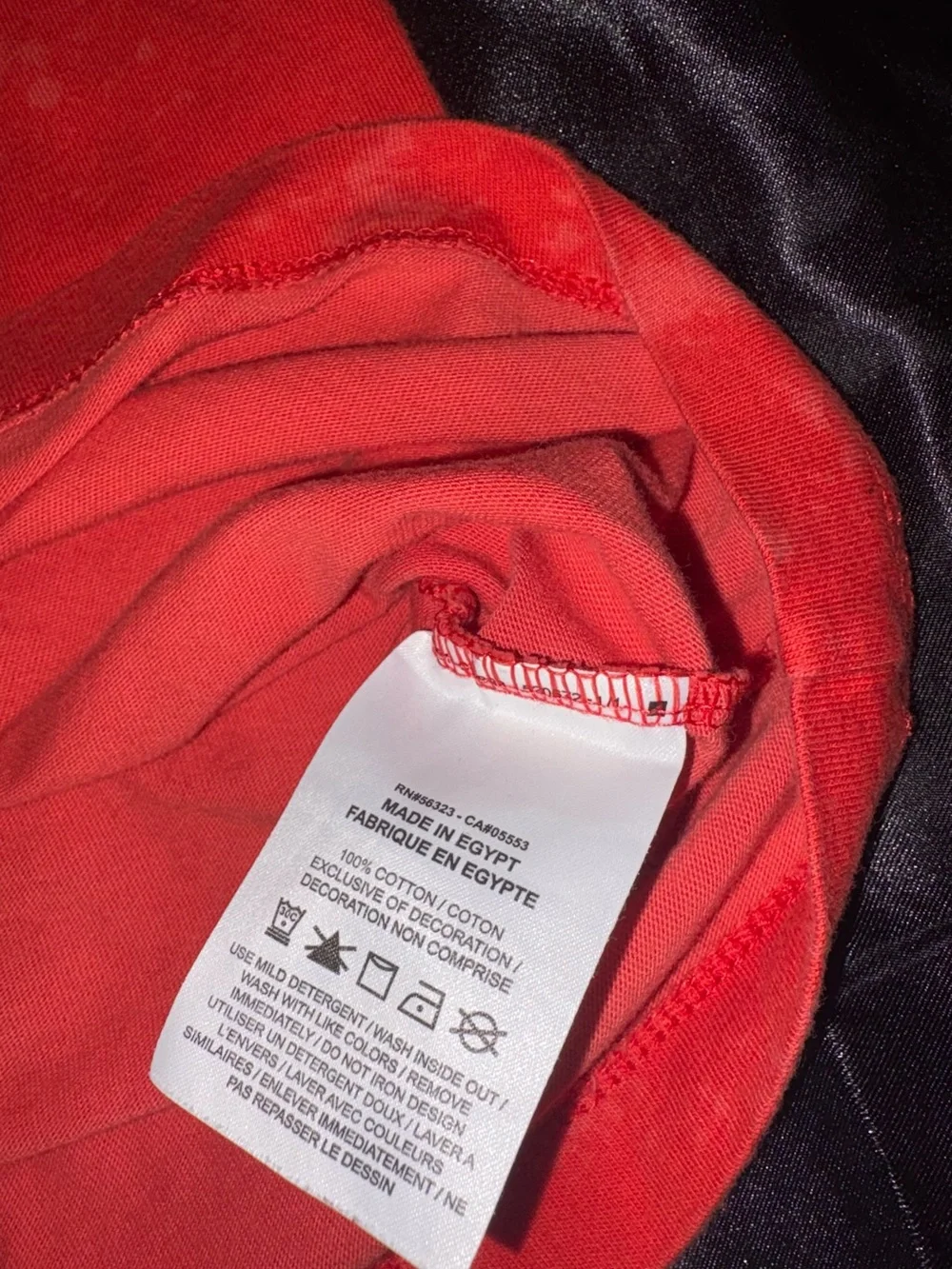 Nike Red Short Sleeve Tee with Light Blue Pocket